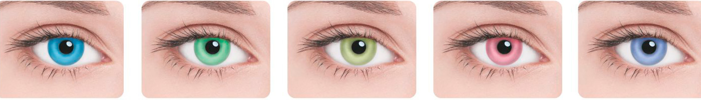 Оттеночные цветные контактные линзы
